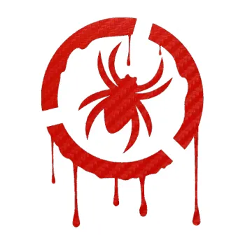 Samolepící dekorace Pavouk 001 - pravá (53 - 3D karbon červený) SAMOLEPKA NA AUTO, NÁLEPKA, FÓLIE, POLEP, TUNING, VLASTNÍ TEXT, TISK, AUTOSAMOLEPKY.cz, POLEPY, OBRÁZEK, LOGO, 3D STICKERS