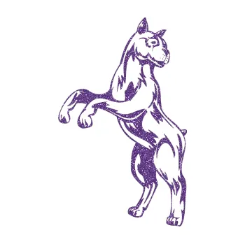 Polep vozidla SAMOLEPKA Pes 018 levá (87 - Ultra Metalic fialová) NA AUTO, NÁLEPKA, FÓLIE, POLEP, TUNING, VLASTNÍ TEXT, TISK, AUTOSAMOLEPKY.cz, POLEPY, OBRÁZEK, LOGO, SAMOLEPKY