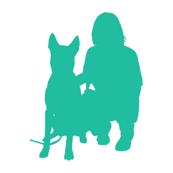 Polep vozidla SAMOLEPKA Pes 083 levá Německý ovčák s pánem (25 - tyrkysová) NA AUTO, NÁLEPKA, FÓLIE, POLEP, TUNING, VLASTNÍ TEXT, TISK, AUTOSAMOLEPKY.cz, POLEPY, OBRÁZEK, LOGO, SAMOLEPKY