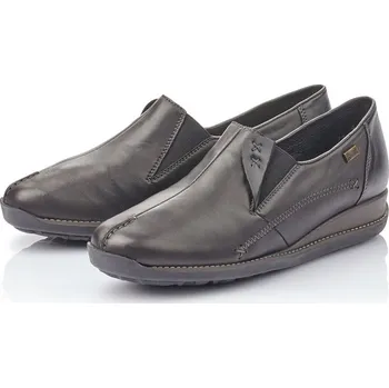 Dámské polobotky Dámské kožené polobotky 44253-01 Rieker černé Barva: schwarz, Velikost: 38