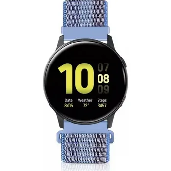 eses Nylonový řemínek na suchý zip - Modrý proužek, 22 mm