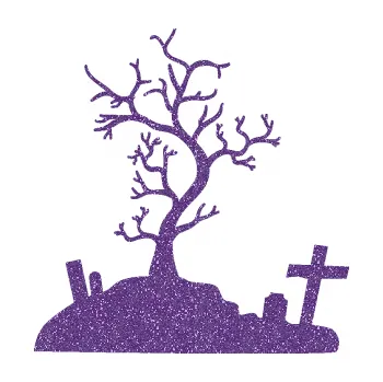 Samolepící dekorace SAMOLEPKA Halloween 019 levá hřbitov (87 - Ultra Metalic fialová) NA AUTO, NÁLEPKA, FÓLIE, POLEP, TUNING, VLASTNÍ TEXT, TISK, AUTOSAMOLEPKY.cz, POLEPY, OBRÁZEK, LOGO, SAMOLEPKY
