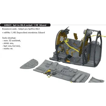 Plastikový model Eduard 1/48 Spitfire Mk.II cockpit (EDUARD)