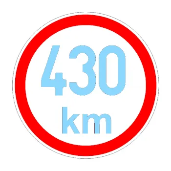 samolepka Maximální rychlost 430km - nejvyšší konstrukční rychlost (03 - světle modrá) SAMOLEPKA NA AUTO, NÁLEPKA, FÓLIE, POLEP, TUNING, VLASTNÍ TEXT, TISK, AUTOSAMOLEPKY.cz, POLEPY, OBRÁZEK, LOGO, 3D STICKERS