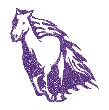 Samolepicí dekorace na vozidlo Animal flames 006 levá kůň (87 - Ultra Metalic fialová) SAMOLEPKA NA AUTO, NÁLEPKA, FÓLIE, POLEP, TUNING, VLASTNÍ TEXT, TISK, AUTOSAMOLEPKY.cz, POLEPY, OBRÁZEK, LOGO, 3D STICKERS