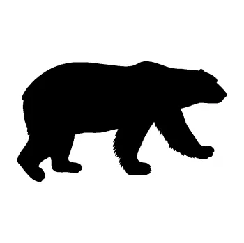 Samolepící dekorace SAMOLEPKA Lední medvěd 002 pravá (01 - černá) NA AUTO, NÁLEPKA, FÓLIE, POLEP, TUNING, VLASTNÍ TEXT, TISK, AUTOSAMOLEPKY.cz, POLEPY, OBRÁZEK, LOGO, SAMOLEPKY