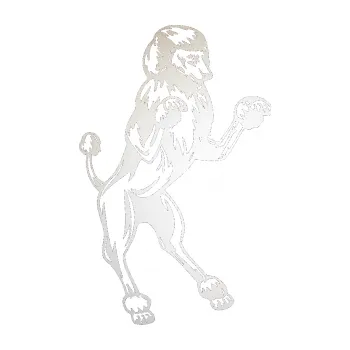 Polep vozidla SAMOLEPKA Pes 023 pravá Pudl (82 - odrazková reflexní bílá) NA AUTO, NÁLEPKA, FÓLIE, POLEP, TUNING, VLASTNÍ TEXT, TISK, AUTOSAMOLEPKY.cz, POLEPY, OBRÁZEK, LOGO, SAMOLEPKY