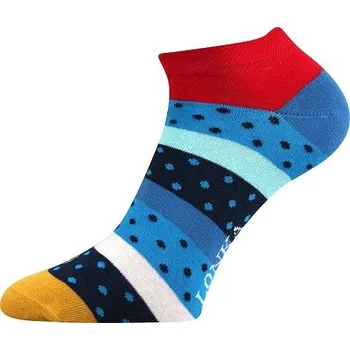 Pánské ponožky WEEP barevné kotníčkové ponožky Lonka - CRAZY PRUHY - 1pár EXTRA 35-38