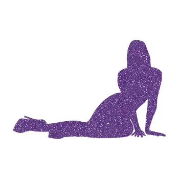 Polep vozidla Erotická žena 033 pravá (87 - Ultra Metalic fialová) SAMOLEPKA NA AUTO, NÁLEPKA, FÓLIE, POLEP, TUNING, VLASTNÍ TEXT, TISK, AUTOSAMOLEPKY.cz, POLEPY, OBRÁZEK, LOGO, 3D STICKERS