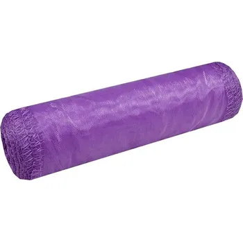 Stuha Organza stuha 14,5 cm, 10 m, tm. fialová