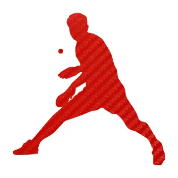 Polep vozidla SAMOLEPKA Ping pong 002 levá (53 - 3D karbon červený) NA AUTO, NÁLEPKA, FÓLIE, POLEP, TUNING, VLASTNÍ TEXT, TISK, AUTOSAMOLEPKY.cz, POLEPY, OBRÁZEK, LOGO, SAMOLEPKY