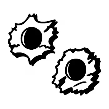 Samolepící dekorace SAMOLEPKA Průstřely 001 levá (01 - černá) NA AUTO, NÁLEPKA, FÓLIE, POLEP, TUNING, VLASTNÍ TEXT, TISK, AUTOSAMOLEPKY.cz, POLEPY, OBRÁZEK, LOGO, SAMOLEPKY