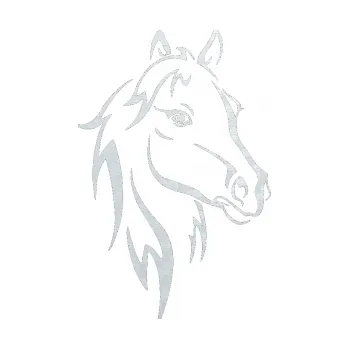 Samolepící dekorace SAMOLEPKA Kůň 030 pravá (51 - 3D karbon bílý) NA AUTO, NÁLEPKA, FÓLIE, POLEP, TUNING, VLASTNÍ TEXT, TISK, AUTOSAMOLEPKY.cz, POLEPY, OBRÁZEK, LOGO, SAMOLEPKY