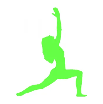 Samolepicí dekorace na vozidlo Jóga 002 pravá (71 - Fluorescentní zelená) SAMOLEPKA NA AUTO, NÁLEPKA, FÓLIE, POLEP, TUNING, VLASTNÍ TEXT, TISK, AUTOSAMOLEPKY.cz, POLEPY, OBRÁZEK, LOGO, 3D STICKERS