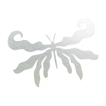 Samolepící dekorace Motýl 004 levá (60 - pískované sklo) SAMOLEPKA NA AUTO, NÁLEPKA, FÓLIE, POLEP, TUNING, VLASTNÍ TEXT, TISK, AUTOSAMOLEPKY.cz, POLEPY, OBRÁZEK, LOGO, 3D STICKERS