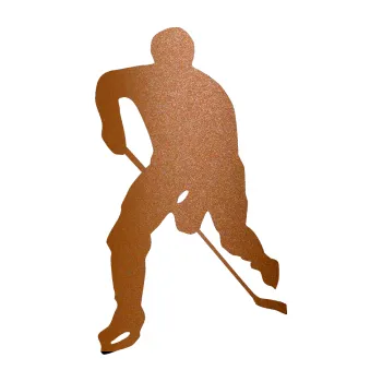 Samolepicí dekorace na vozidlo Hokejista 022 levá (44 - měděná metalíza) SAMOLEPKA NA AUTO, NÁLEPKA, FÓLIE, POLEP, TUNING, VLASTNÍ TEXT, TISK, AUTOSAMOLEPKY.cz, POLEPY, OBRÁZEK, LOGO, 3D STICKERS