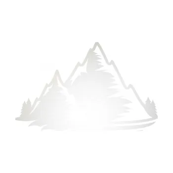 Samolepící dekorace SAMOLEPKA Krajina hory 003 levá (82 - odrazková reflexní bílá) NA AUTO, NÁLEPKA, FÓLIE, POLEP, TUNING, VLASTNÍ TEXT, TISK, AUTOSAMOLEPKY.cz, POLEPY, OBRÁZEK, LOGO, SAMOLEPKY