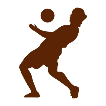 Samolepicí dekorace na vozidlo Fotbalista 016 levá (15 - hnědá) SAMOLEPKA NA AUTO, NÁLEPKA, FÓLIE, POLEP, TUNING, VLASTNÍ TEXT, TISK, AUTOSAMOLEPKY.cz, POLEPY, OBRÁZEK, LOGO, 3D STICKERS