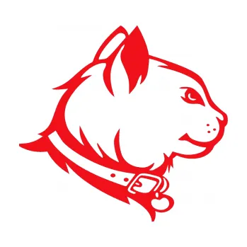 Samolepící dekorace SAMOLEPKA Kočka 003 pravá (10 - červená) NA AUTO, NÁLEPKA, FÓLIE, POLEP, TUNING, VLASTNÍ TEXT, TISK, AUTOSAMOLEPKY.cz, POLEPY, OBRÁZEK, LOGO, SAMOLEPKY