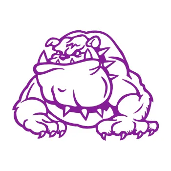 Polep vozidla SAMOLEPKA Buldog 001 levá pes (14 - fialová) NA AUTO, NÁLEPKA, FÓLIE, POLEP, TUNING, VLASTNÍ TEXT, TISK, AUTOSAMOLEPKY.cz, POLEPY, OBRÁZEK, LOGO, SAMOLEPKY