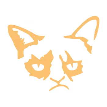 Samolepicí dekorace na vozidlo Grumpy cat 001 pravá (08 - béžová) SAMOLEPKA NA AUTO, NÁLEPKA, FÓLIE, POLEP, TUNING, VLASTNÍ TEXT, TISK, AUTOSAMOLEPKY.cz, POLEPY, OBRÁZEK, LOGO, 3D STICKERS