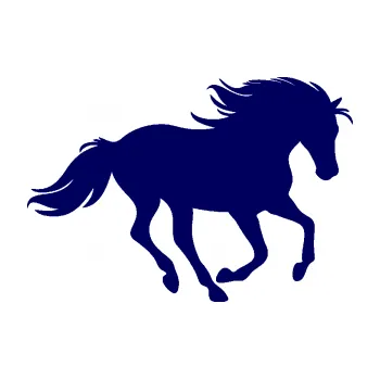 Samolepící dekorace SAMOLEPKA Kůň 071 pravá běžící (23 - tmavě modrá) NA AUTO, NÁLEPKA, FÓLIE, POLEP, TUNING, VLASTNÍ TEXT, TISK, AUTOSAMOLEPKY.cz, POLEPY, OBRÁZEK, LOGO, SAMOLEPKY