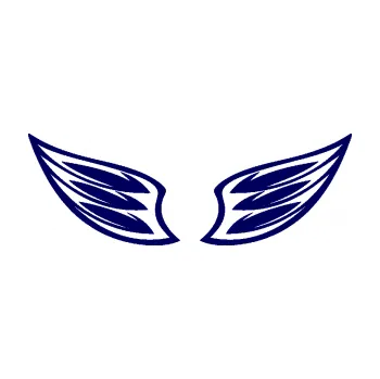 Samolepící dekorace SAMOLEPKA Křídla 001 (23 - tmavě modrá) NA AUTO, NÁLEPKA, FÓLIE, POLEP, TUNING, VLASTNÍ TEXT, TISK, AUTOSAMOLEPKY.cz, POLEPY, OBRÁZEK, LOGO, SAMOLEPKY