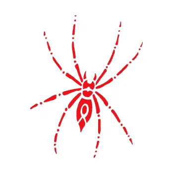 Samolepící dekorace SAMOLEPKA Pavouk 011 - pravá (10 - červená) NA AUTO, NÁLEPKA, FÓLIE, POLEP, TUNING, VLASTNÍ TEXT, TISK, AUTOSAMOLEPKY.cz, POLEPY, OBRÁZEK, LOGO, SAMOLEPKY