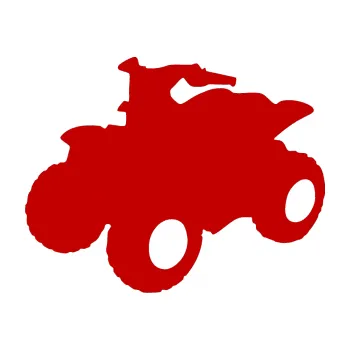 Samolepící dekorace Čtyřkolka 001 levá (18 - tmavě červená) SAMOLEPKA NA AUTO, NÁLEPKA, FÓLIE, POLEP, TUNING, VLASTNÍ TEXT, TISK, AUTOSAMOLEPKY.cz, POLEPY, OBRÁZEK, LOGO, 3D STICKERS