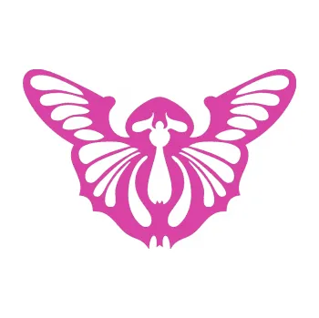 Samolepící dekorace Motýl 002 levá (16 - růžová) SAMOLEPKA NA AUTO, NÁLEPKA, FÓLIE, POLEP, TUNING, VLASTNÍ TEXT, TISK, AUTOSAMOLEPKY.cz, POLEPY, OBRÁZEK, LOGO, 3D STICKERS