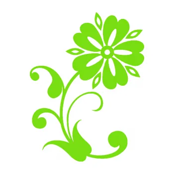 Samolepící dekorace SAMOLEPKA Květina dekor 001 pravá (04 - zelená kawasaki) NA AUTO, NÁLEPKA, FÓLIE, POLEP, TUNING, VLASTNÍ TEXT, TISK, AUTOSAMOLEPKY.cz, POLEPY, OBRÁZEK, LOGO, SAMOLEPKY