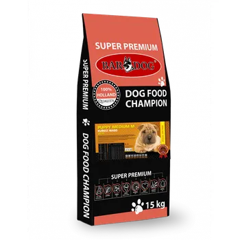 Krmivo pro psa Bardog Super prémiové granule Puppy Medium M 30/20 - 15 kg