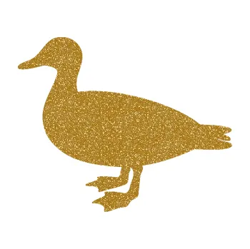 Samolepicí dekorace na vozidlo Kachna 002 levá (92 - Ultra Metalic zlatá) SAMOLEPKA NA AUTO, NÁLEPKA, FÓLIE, POLEP, TUNING, VLASTNÍ TEXT, TISK, AUTOSAMOLEPKY.cz, POLEPY, OBRÁZEK, LOGO, 3D STICKERS