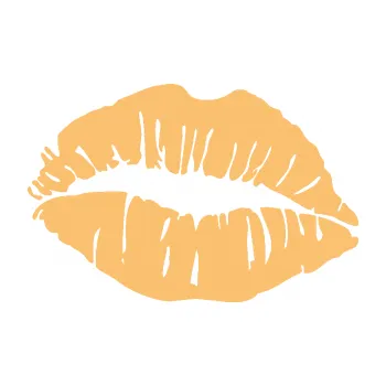 Samolepící dekorace Pusa 002 levá otisk rtů (08 - béžová) SAMOLEPKA NA AUTO, NÁLEPKA, FÓLIE, POLEP, TUNING, VLASTNÍ TEXT, TISK, AUTOSAMOLEPKY.cz, POLEPY, OBRÁZEK, LOGO, 3D STICKERS