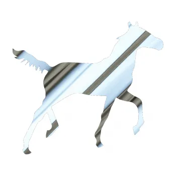 Samolepící dekorace SAMOLEPKA Kůň 011 pravá (80 - chrom fólie stříbrná zrcadlová) NA AUTO, NÁLEPKA, FÓLIE, POLEP, TUNING, VLASTNÍ TEXT, TISK, AUTOSAMOLEPKY.cz, POLEPY, OBRÁZEK, LOGO, SAMOLEPKY