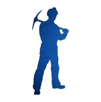 Samolepící dekorace SAMOLEPKA Horník 001 pravá (65 - škrábaný kov modrý) NA AUTO, NÁLEPKA, FÓLIE, POLEP, TUNING, VLASTNÍ TEXT, TISK, AUTOSAMOLEPKY.cz, POLEPY, OBRÁZEK, LOGO, SAMOLEPKY