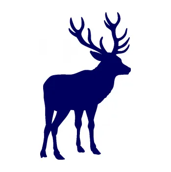 Samolepící dekorace SAMOLEPKA Jelen 003 pravá (23 - tmavě modrá) NA AUTO, NÁLEPKA, FÓLIE, POLEP, TUNING, VLASTNÍ TEXT, TISK, AUTOSAMOLEPKY.cz, POLEPY, OBRÁZEK, LOGO, SAMOLEPKY