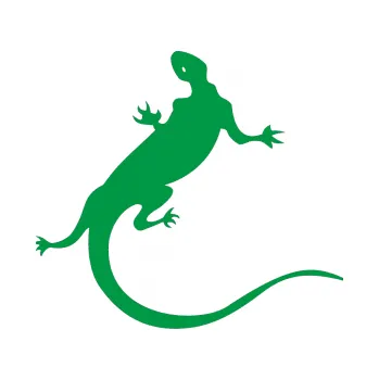 Samolepící dekorace SAMOLEPKA Ještěrka 004 pravá (12 - zelená) NA AUTO, NÁLEPKA, FÓLIE, POLEP, TUNING, VLASTNÍ TEXT, TISK, AUTOSAMOLEPKY.cz, POLEPY, OBRÁZEK, LOGO, SAMOLEPKY