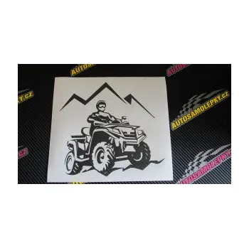 Samolepící dekorace SAMOLEPKA Čtyřkolka 007 pravá (17 - šedá) NA AUTO, NÁLEPKA, FÓLIE, POLEP, TUNING, VLASTNÍ TEXT, TISK, AUTOSAMOLEPKY.cz, POLEPY, OBRÁZEK, LOGO, SAMOLEPKY