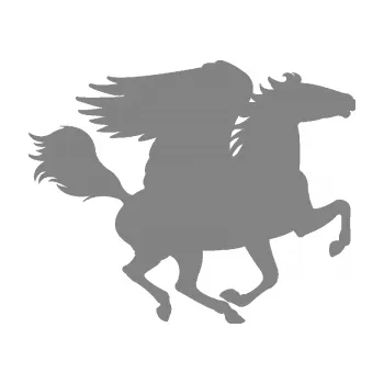 Samolepící dekorace Pegas 001 pravá okřídlený kůň (17 - šedá) SAMOLEPKA NA AUTO, NÁLEPKA, FÓLIE, POLEP, TUNING, VLASTNÍ TEXT, TISK, AUTOSAMOLEPKY.cz, POLEPY, OBRÁZEK, LOGO, 3D STICKERS