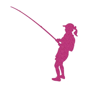 Polep vozidla SAMOLEPKA Rybář 005 levá (90 - Ultra Metalic růžová) NA AUTO, NÁLEPKA, FÓLIE, POLEP, TUNING, VLASTNÍ TEXT, TISK, AUTOSAMOLEPKY.cz, POLEPY, OBRÁZEK, LOGO, SAMOLEPKY