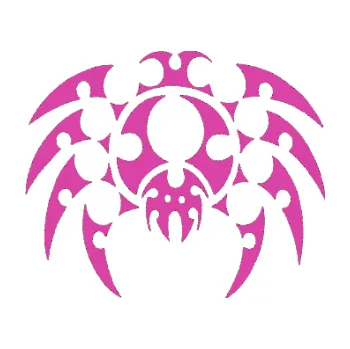 Samolepící dekorace Pavouk 012 (16 - růžová) SAMOLEPKA NA AUTO, NÁLEPKA, FÓLIE, POLEP, TUNING, VLASTNÍ TEXT, TISK, AUTOSAMOLEPKY.cz, POLEPY, OBRÁZEK, LOGO, 3D STICKERS