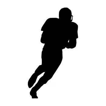 Polep vozidla Americký fotbal 004 pravá (01 - černá) SAMOLEPKA NA AUTO, NÁLEPKA, FÓLIE, POLEP, TUNING, VLASTNÍ TEXT, TISK, AUTOSAMOLEPKY.cz, POLEPY, OBRÁZEK, LOGO, 3D STICKERS