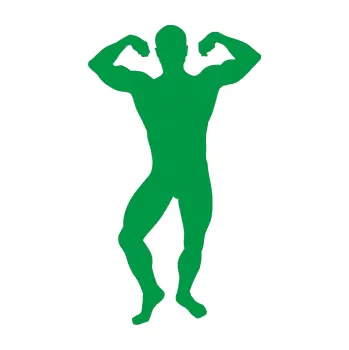 Polep vozidla Kulturista 012 levá (12 - zelená) SAMOLEPKA NA AUTO, NÁLEPKA, FÓLIE, POLEP, TUNING, VLASTNÍ TEXT, TISK, AUTOSAMOLEPKY.cz, POLEPY, OBRÁZEK, LOGO, 3D STICKERS