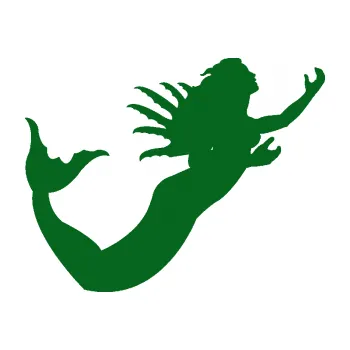 Autodoplněk Samolepka na auto Mořská panna pravá siréna (20 - tmavě zelená) NÁLEPKA, FÓLIE, POLEPY, TUNING, VLASTNÍ TEXT, TISK, AUTOSAMOLEPKY.cz, SAMOLEPKY, OBRÁZEK, LOGO, VÝROBA, PRODEJ