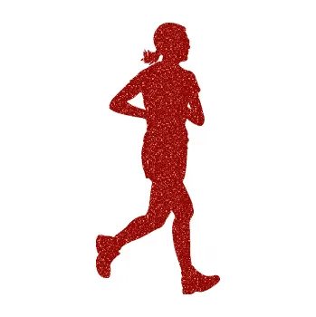 Polep vozidla Běžkyně 001 pravá jogging (86 - Ultra Metalic červená) SAMOLEPKA NA AUTO, NÁLEPKA, FÓLIE, POLEP, TUNING, VLASTNÍ TEXT, TISK, AUTOSAMOLEPKY.cz, POLEPY, OBRÁZEK, LOGO, 3D STICKERS