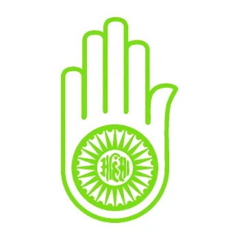 samolepka Náboženský symbol Džinismus Ahimsa (04 - zelená kawasaki) SAMOLEPKA NA AUTO, NÁLEPKA, FÓLIE, POLEP, TUNING, VLASTNÍ TEXT, TISK, AUTOSAMOLEPKY.cz, POLEPY, OBRÁZEK, LOGO, 3D STICKERS