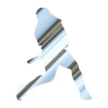 Samolepicí dekorace na vozidlo Baseball 010 pravá (80 - chrom fólie stříbrná zrcadlová) SAMOLEPKA NA AUTO, NÁLEPKA, FÓLIE, POLEP, TUNING, VLASTNÍ TEXT, TISK, AUTOSAMOLEPKY.cz, POLEPY, OBRÁZEK, LOGO, 3D STICKERS