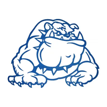 Polep vozidla SAMOLEPKA Buldog 001 pravá pes (65 - škrábaný kov modrý) NA AUTO, NÁLEPKA, FÓLIE, POLEP, TUNING, VLASTNÍ TEXT, TISK, AUTOSAMOLEPKY.cz, POLEPY, OBRÁZEK, LOGO, SAMOLEPKY