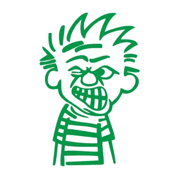 Samolepicí dekorace na vozidlo Boy naštvanej levá (12 - zelená) SAMOLEPKA NA AUTO, NÁLEPKA, FÓLIE, POLEP, TUNING, VLASTNÍ TEXT, TISK, AUTOSAMOLEPKY.cz, POLEPY, OBRÁZEK, LOGO, 3D STICKERS